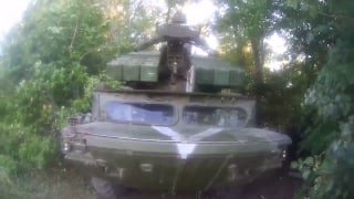 Боевая работа расчётов зенитных ракетных комплексов «Оса» отдельной бригады мор…