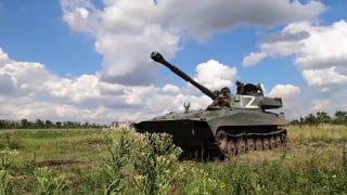 Артиллеристы 2 корпуса народной милиции Луганской Народной Республики проводят …